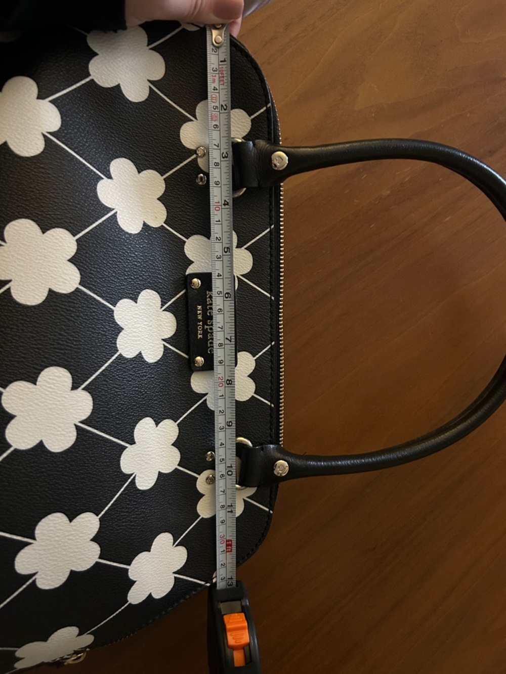 kate spade Black & White Floral Handbag - Picture 12 of 14